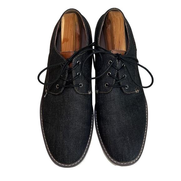 Madden M-Dynamo Black Denim/Leather Oxford Lace Up Derby Shoes Size 12 WM910287 main image 12